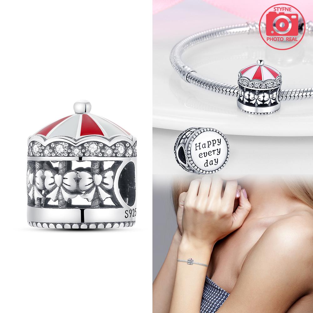 Colour Separation Carousel Pendant Copper Colors For Charms Copper Colors Original Bracelet For Jewelry Making