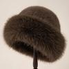 Women Hat Solid Color Soft Imitation Mink Fur Hat Ear Protection Thickened Warm Autumn Winter Fluffy Hat