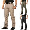 Men's Tactical Cargo Pants Outdoor Durable Work Trousers Multi Pocket Straight Leg Lightweight Breathable Fabric for Summer