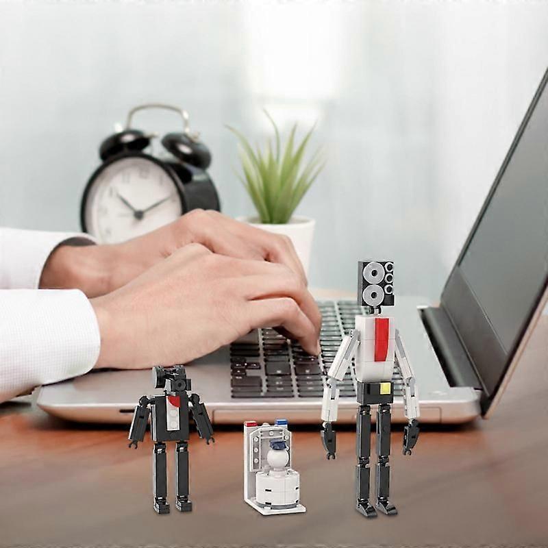 Skibidi Toilet Action Figure Building Block Kit Monitor Man Blocks Models Building Toys Skibidi Toilet Model Kid Collection Gift
