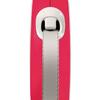Laisse enrouleur - FLEXI - New Comfort - Sangle de 5m - Pour chien jusqu'à 15kg - Rouge