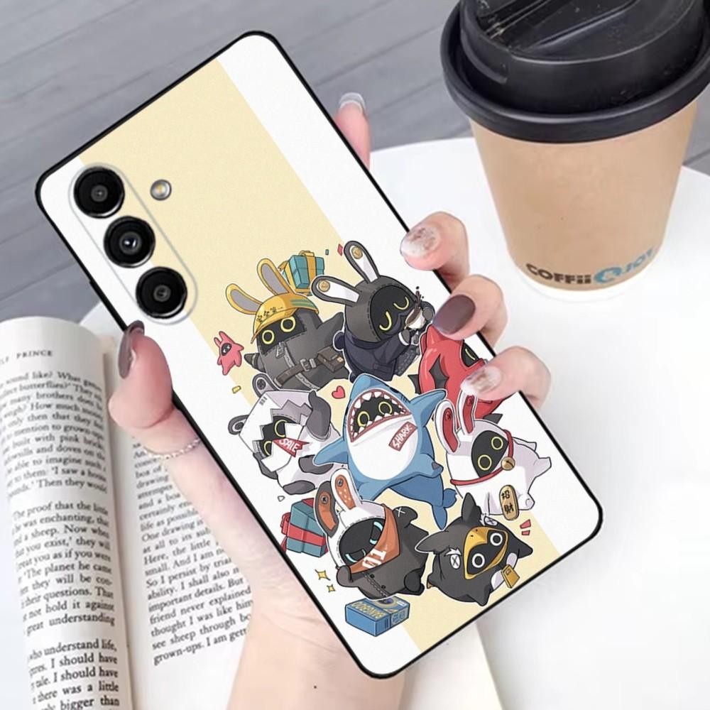 Zenless Zone Zero ZZZ Coque de téléphone Bangboo Pour Samsung S 25,24,21,22,23,30,20,Ultra,Plus,Fe,Lite,Note,10,9,5G Noir Souple