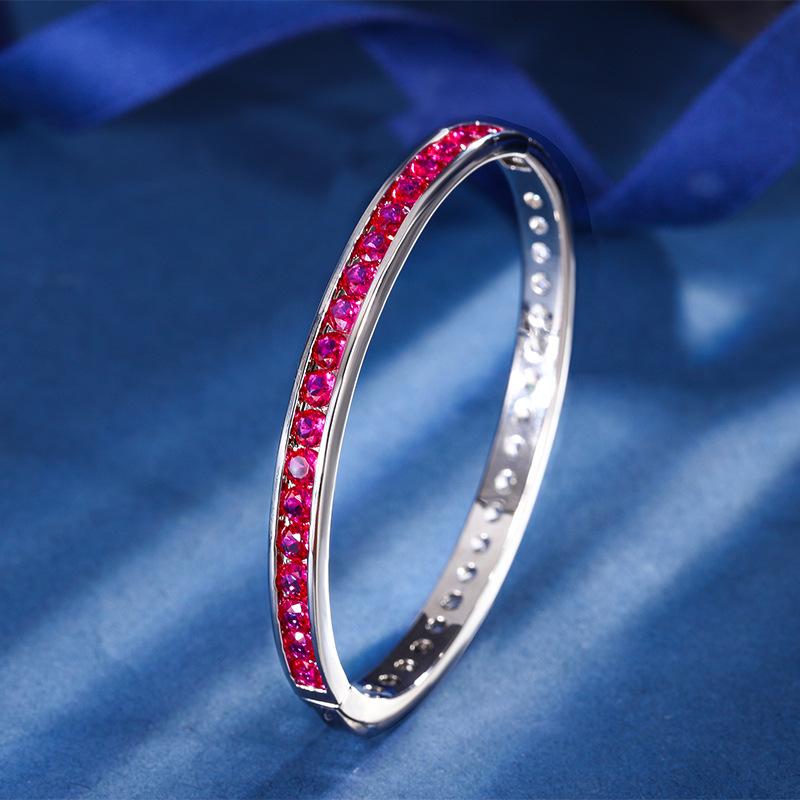 

Jewelry Simulation Color Treasure Corundum Retro Simple Bracelet Female