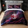 AC Milan Design Bed Bedding Set 1 Duvet Cover + 2 Pillowcases Soft Breathable Household Bed Linens