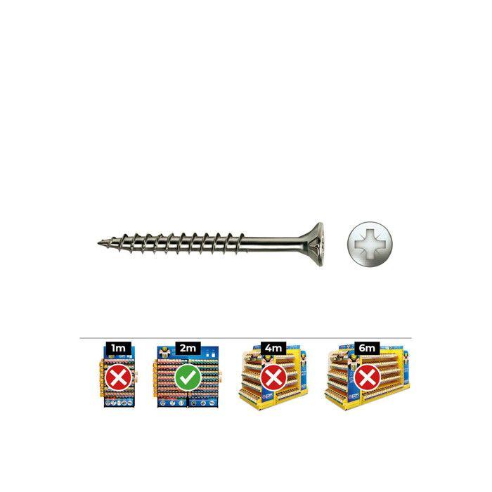 Vis À Bois - CELO - VLOXP - 5mm - Acier Zingué - Boîte De 40 Vis