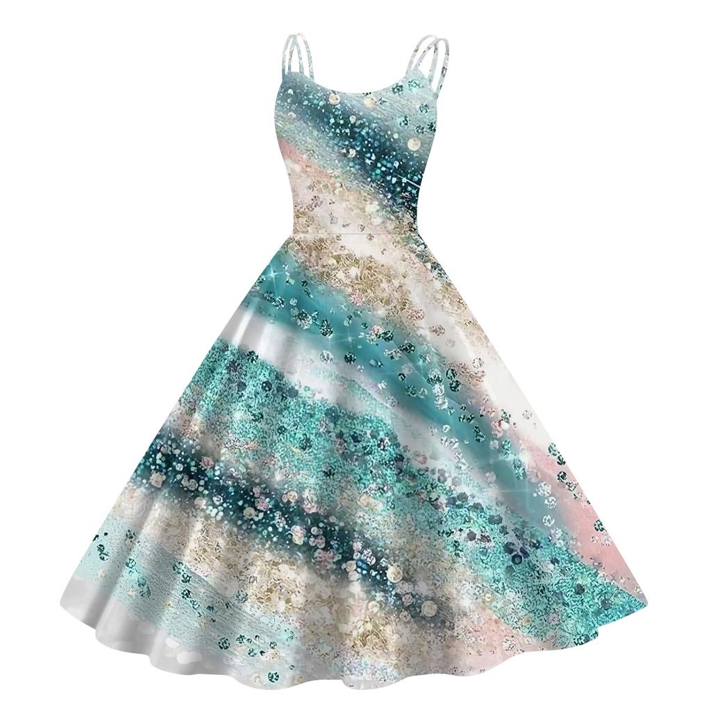 Children's Fashion Casual Sexy Retro Print Off-shoulder Punk Retro Dress