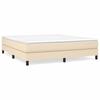 Vidaxl Bed Frame Without Mattress, Cream, 160X200 Cm, Upholstered