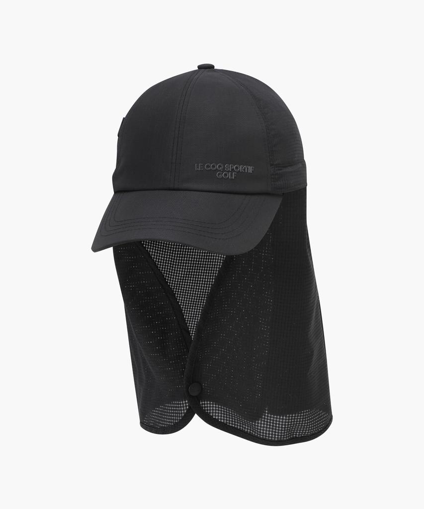 LECOQ GOLF Men'S 2-Way Sun Guard Ball Cap _Blck Gr121Mcp31
