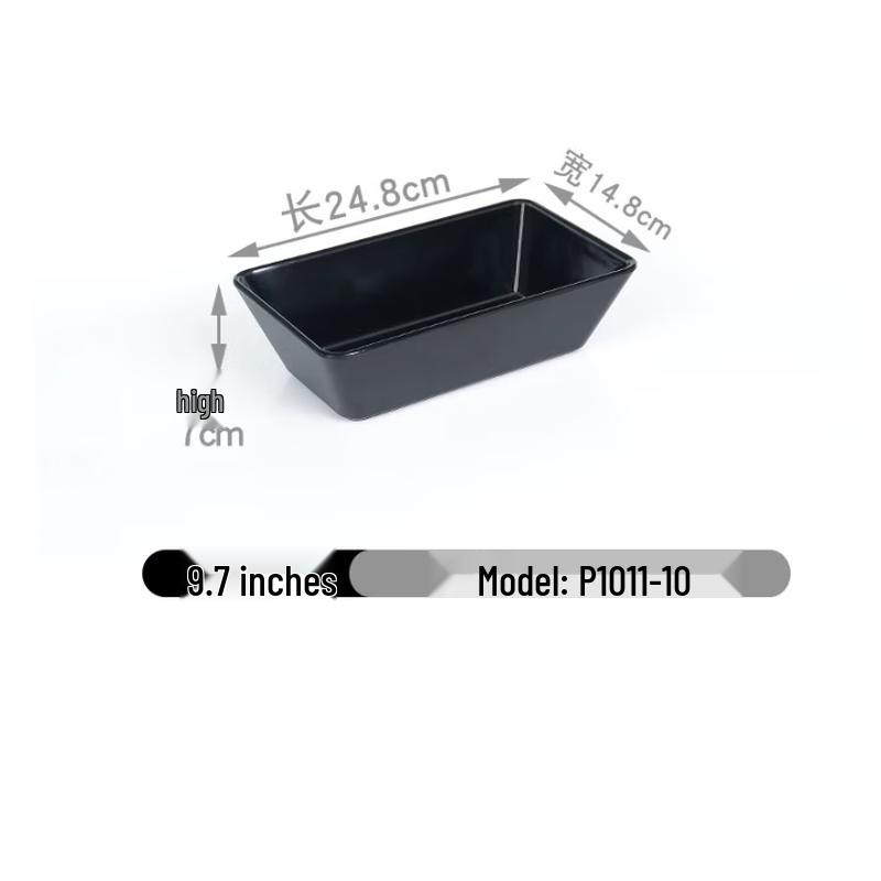 Kemeirite Melamine Imitation Porcelain Food Display Plate