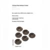 Round Antique Brass Tea Cup Mat Zen Style Lotus Pattern Alloy Heat Resistant Coaster for Tea Enthusiasts Home Decor