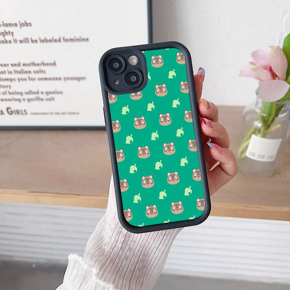 Game A-Animal C-C-Crossing Silicone Soft Phone Case For IPhone 17 16 15 14 Plus 13 12 Mini 11 Black Cover