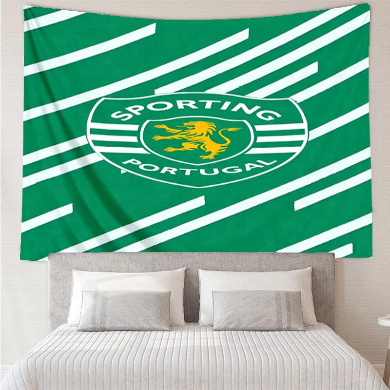 Sporting Cp Crest Emblem Tapestry Room Decoration Wall Hanging for Living Room Bedroom, dormitory, Birthday and Christmas gifts
