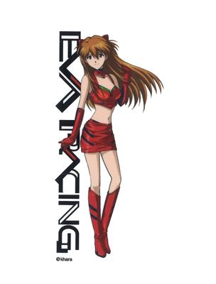 Evangelion Racing EVA Racing Sticker Asuka Race Queen Character Sticker Anime Licensed Product LCS1231 Gs Official Goods