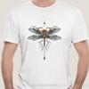 Chic Unisex Tshirt Dragon Fly Tattoo T Shirts   White Tshirt For Male Short Sleeve Thanksgiving Gift Streetwear Top