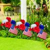Independence Day Centerpiece Long-Lasting Patriotic Flower Arrangement Artificial Flowers Reusable Holiday Decoration