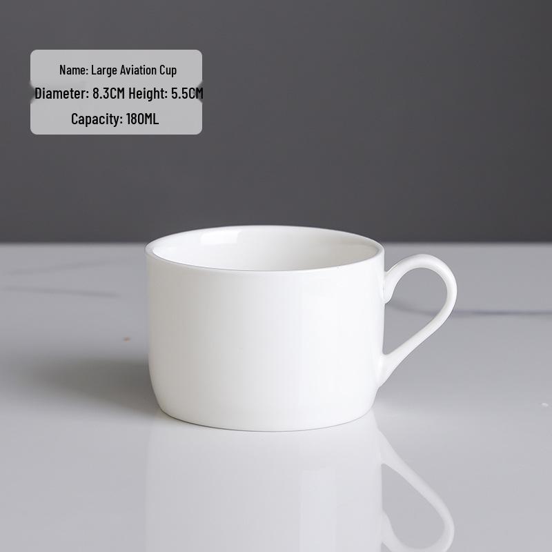 Europejski Luksusowy Zestaw Ceramicznych Filiżanek do Kawy ze Złotym Brzegiem