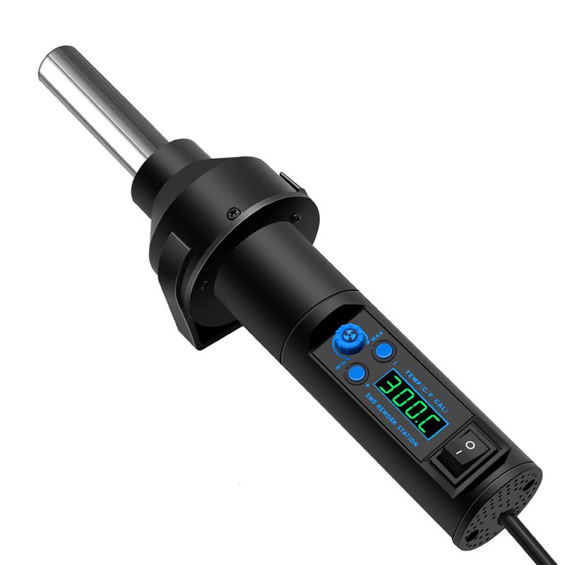 LCD Adjustable Electronic Heat Hot Air Gun Solder Station Desoldering Hair Dryer For Soldering IC SMD BGA 8018LCD 858D 8032