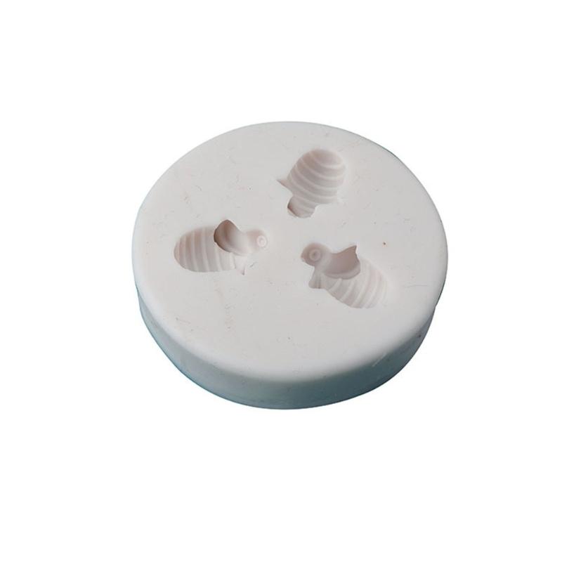 Chocolate Candy 3/7-cavity Little-Bee Fondant Mold Animal Shape Silicone Mold Baking Sugarcraft-Fondant Mold Cake-Decor