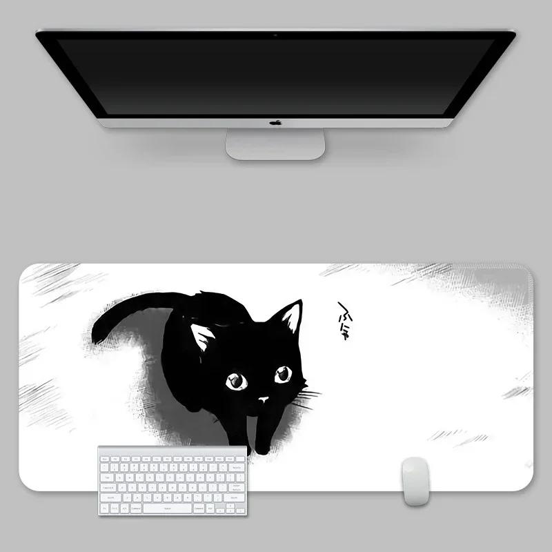 Ink Cat Mouse Pads Kawaii Custom Table Mats Computer Mousepad Company Big Desk Pad Large Cute Gamer Mousepads Mouse Mat