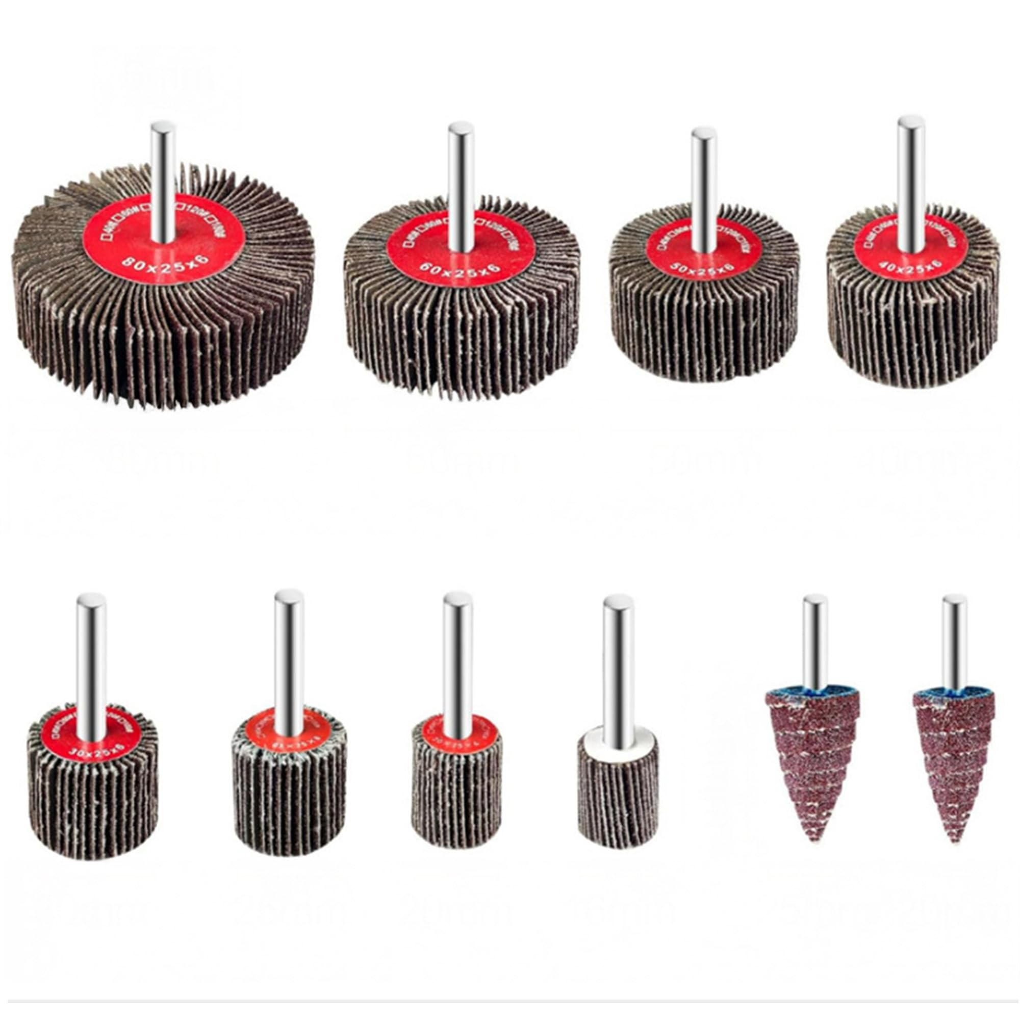 

Hyack Flap Wheels, Impact Polishing, Flight Flap Rust Removal (10-Piece Set) [Parallel Import]