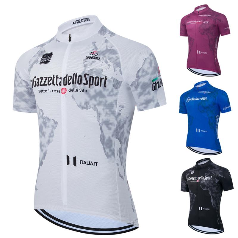 2025 Nový GIRO Pánský cyklistický dres Cyklistické závodní topy Krátký rukáv Oblečení pro cyklisty Košile Maillot Letní Cyklistické oblečení