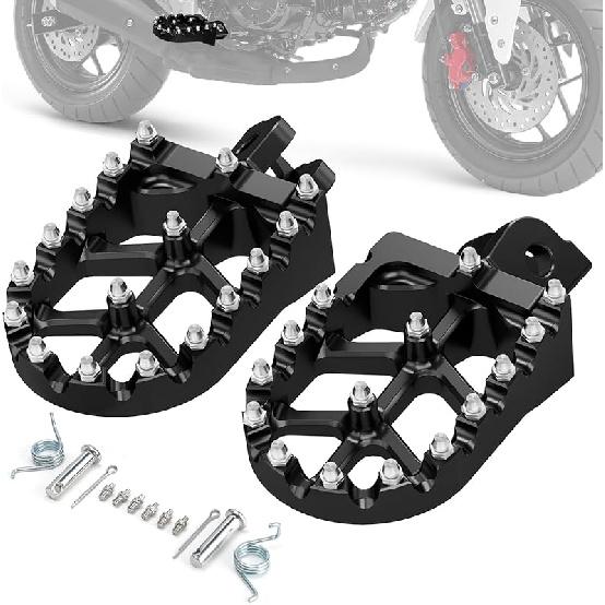 Motorcycle Footpegs Foot Pegs Rest Pedal MX Style CNC for GROM MSX 125 2013-2023 Monkey 125 2020-2023 Grom Clone Black