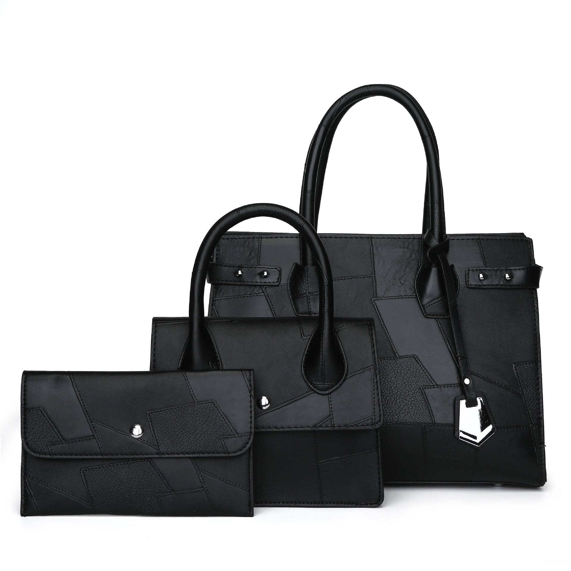 

Women s bag new portable large-capacity mother fashion one shoulder oblique span child and mother bag чёрный