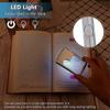 Handheld Magnifying Glass with Light 2 Pieces of 3X and 6X Credit Card Magnifiers with Light