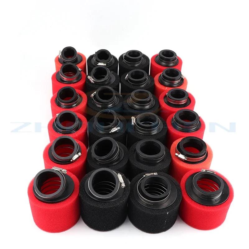 35mm 38mm 42mm 45mm 48mm Bogen Winkel Hals Schaumstoff Luftfilter Schwamm Reiniger Moped Roller Dirt Pit Bike Motorrad ROT Kayo BSE