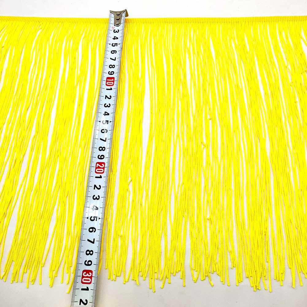 30cm Wide Polyester Latin Dance Tassel Lace - Custom Clothing Accessory