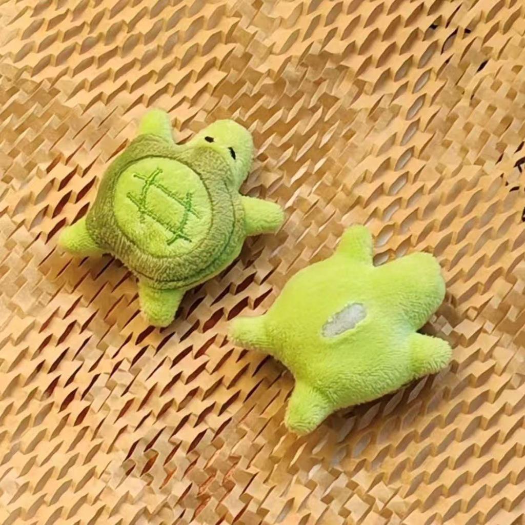 Cute Turtle Plush Pendant Keychain - Cartoon Backpack Charm & Small Gift for Kids
