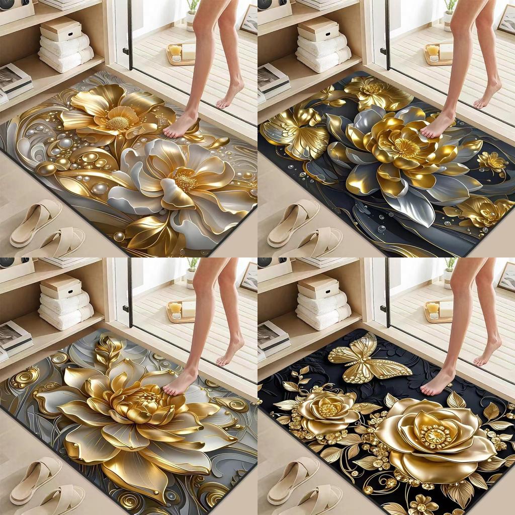Diatomaceous Mud Floor Mat For Bathroom With Absorbent Antislip Design Suitable For Home Use