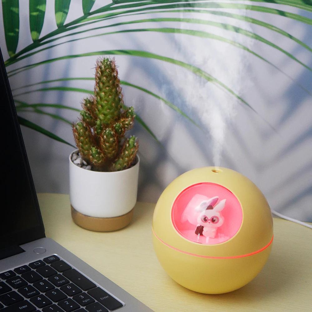 Elf Rabbit Humidifier Portable Cute Air Humidifier Essential Oil Diffuser Home Car Air Purifier