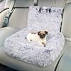Dog Bed In Car Fluffy Pet Seat with Safety Straps Non-Slip Car Travel Dog Bed Pets Washable Cushion for Home Road Trip Small Large Dogs