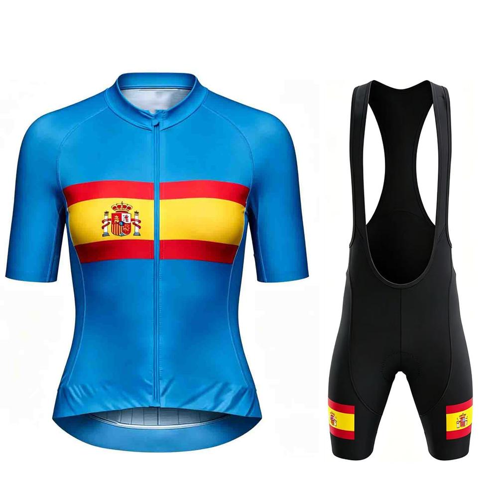 Spain Ropa De Ciclismo Short Sleeve MTB Cycling Shirts Shorts  Men Maillot Ciclismo Summer Breathable Cycling Suit Set 2026
