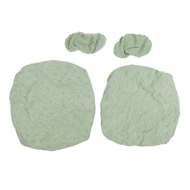 1 Set Leaves Jacquard Office Chair Cover 4pcs Split Computer Chair Covers Elastic Gaming Chairs Seat Back Protector Cover With Armrest Slipcovers