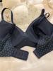 Women's Wire-Free Push-Up Lace Bra - Breathable, Anti-Sagging, Side Support for Small Busts