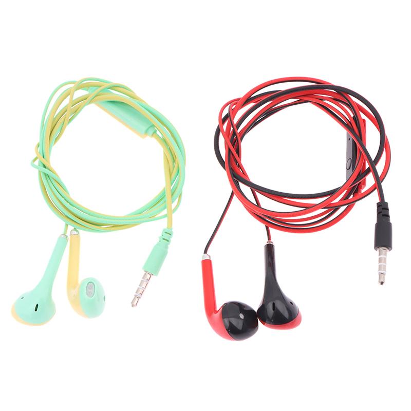 Universal 3.5Mm Stereo In-Ear Macaron Color Headphones Sport Music Earbud Wired Earphones With Mic For Xiaomi Huawei Samsung