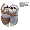 Pet Plush Toy Sloth Shape Bite-Resistant Plush Dog Chew Toy with Built-in Sound Device Soft Interactive Stress Relief Toy