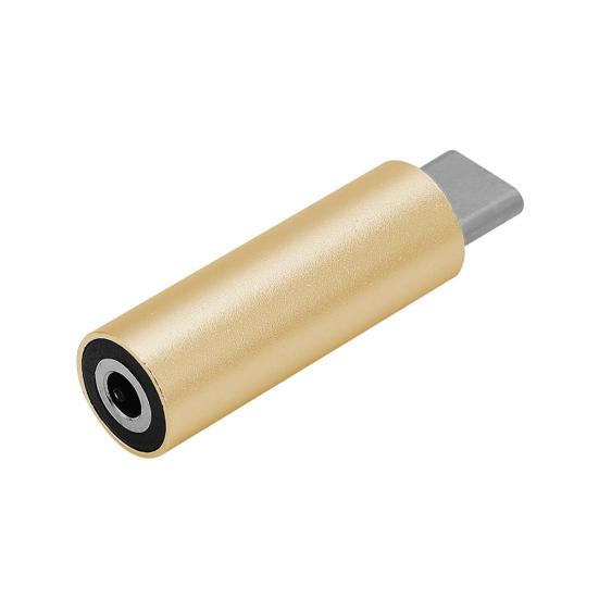 Portable Aluminum Alloy Type-c to 3.5mm Jack Earphone Audio Converter Adapter