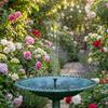 3.5W Solar Bird Bath Water Fountain Pump, with 6 Nozzles DIY Garden Ponds Pool Water Features, Ideal Outdoor Landscape Accessory