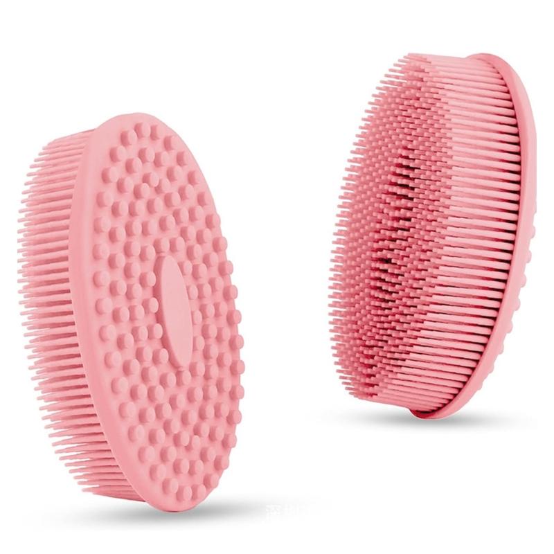 Hypoallergenics Silicone Body Scrubber For Adults And Kids Friendly Bath Brush With Flexible Bristles