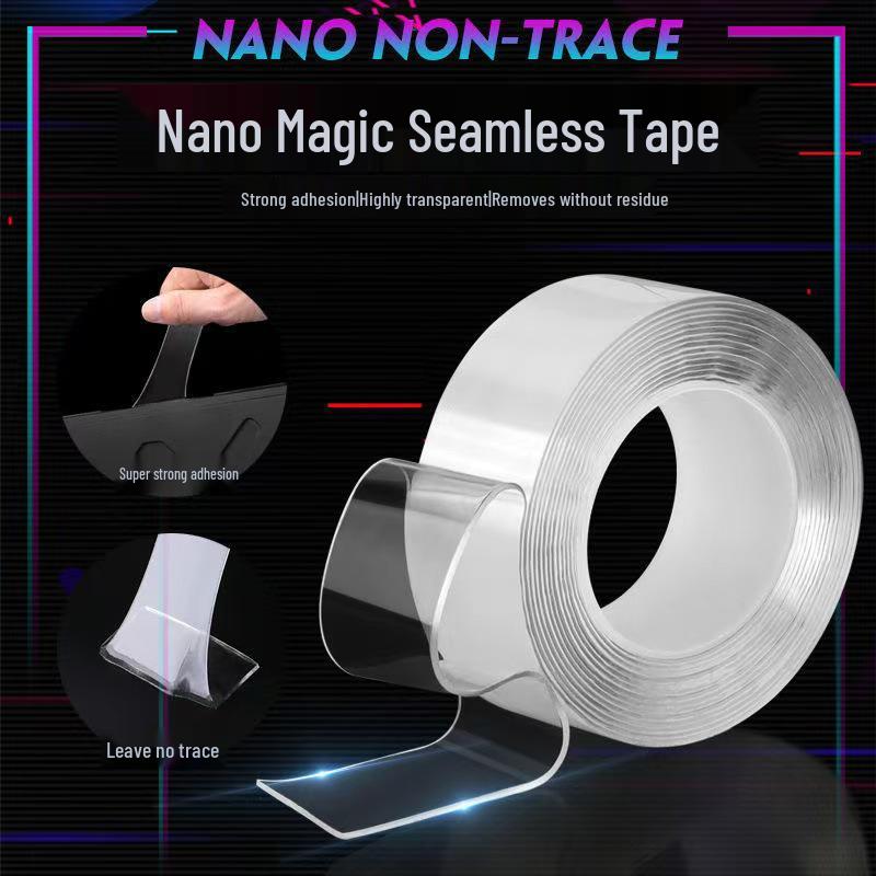 Nano Double-Sided Transparent Strong Tape, Traceless Acrylic Magic Sticker, Universal Adhesive.
