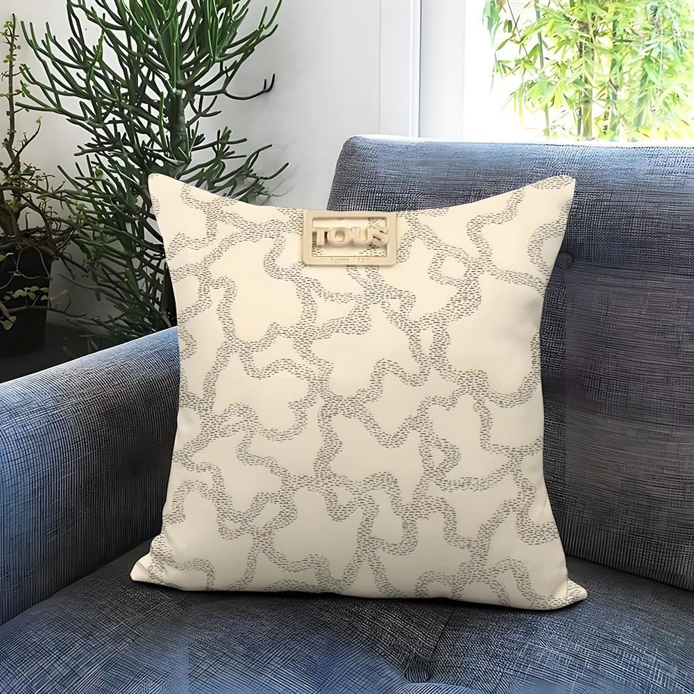 CRAFTED WITLOVE T-tousS Cushion Cover Comfortable Reversible Pillow Cover Ideal for Car Sofa Bedroom & Beyond