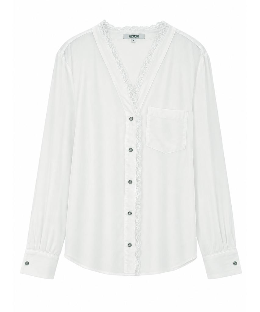 ARCMOOR Veil Lace Shirt (White)