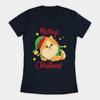 Christmas Pomeranian Merry Xmas Womens TShirt