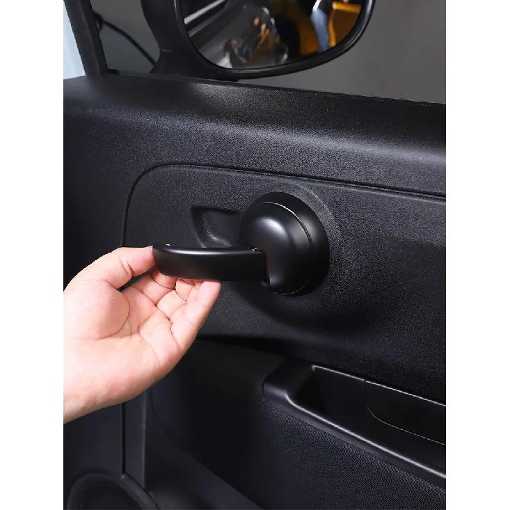 For Fiat 500 2010-2024 ABS Carbon Fiber Car Inside Handle Panel Frame Cover Trim Sticker Car  Accessories