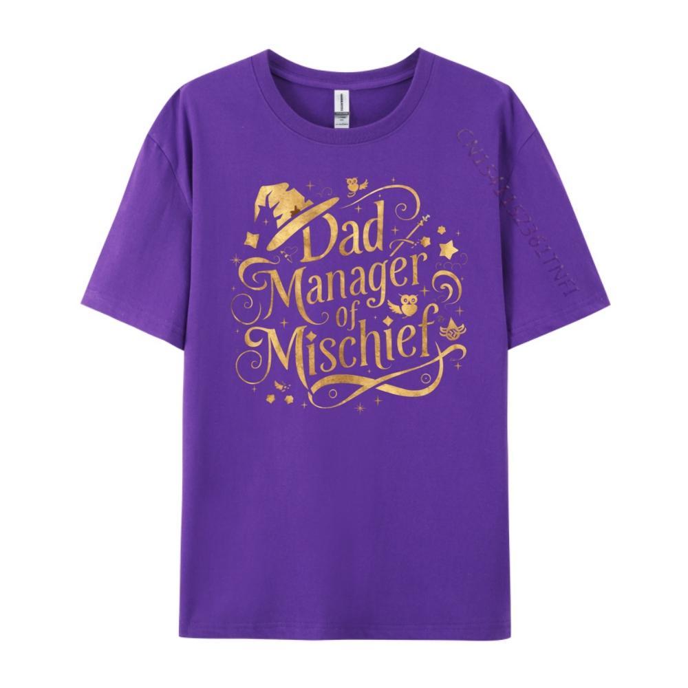 Funny Men Magical Dad Manager Of Mischief 3d Printed T Shirts Graphic Short Sleeve Printed Harajuku Brand Clothing