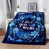 Heartfelt Mom's Gift Flannel Blanket-Soft and Suitable for Sofas,Beds,Offices,Travel,All Seasons,Great Gift for Holidays and Birthdays.