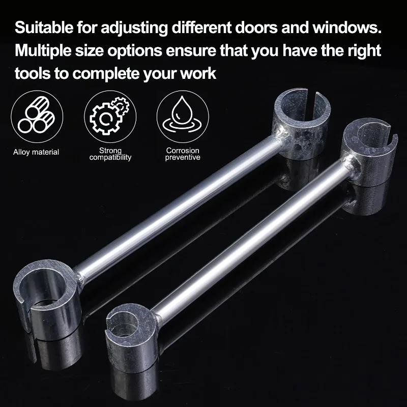 Door Hinge Gap Adjusting Wrench Double Head Door Hinge Repair Spanner Hinges Repair Wrenches Hand Tools Spanners for Round Bolt